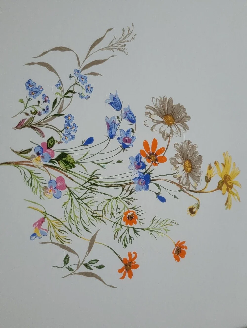 Vintage Corningware Wildflower Stove Top Cover. Beautiful No Chips Excellent
